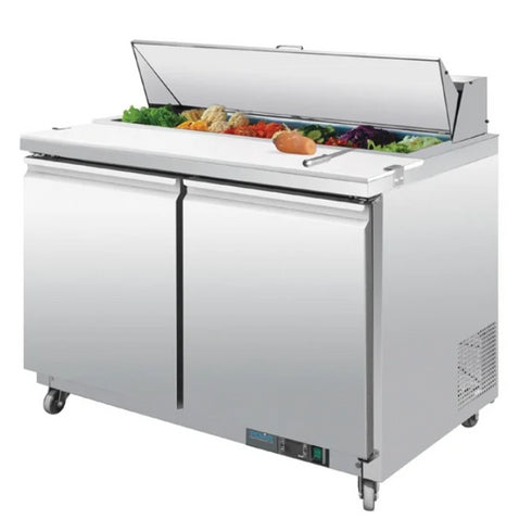Polar U-Series 2 Door Prep Counter Fridge 405Ltr GD882-A